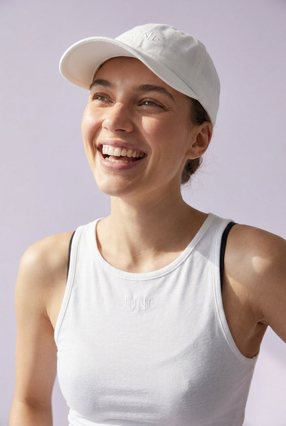 JUNE Cap White