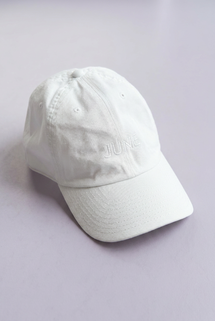 JUNE Cap White